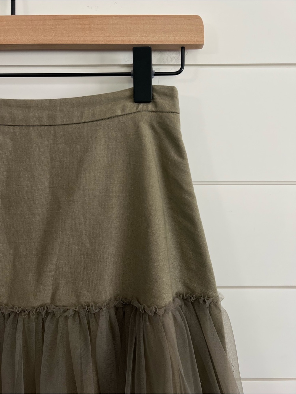Mare Mare x Anthropologie Tiered Tulle Midi Skirt NWT Womens XXS Fairy Boho - Picture 6 of 13